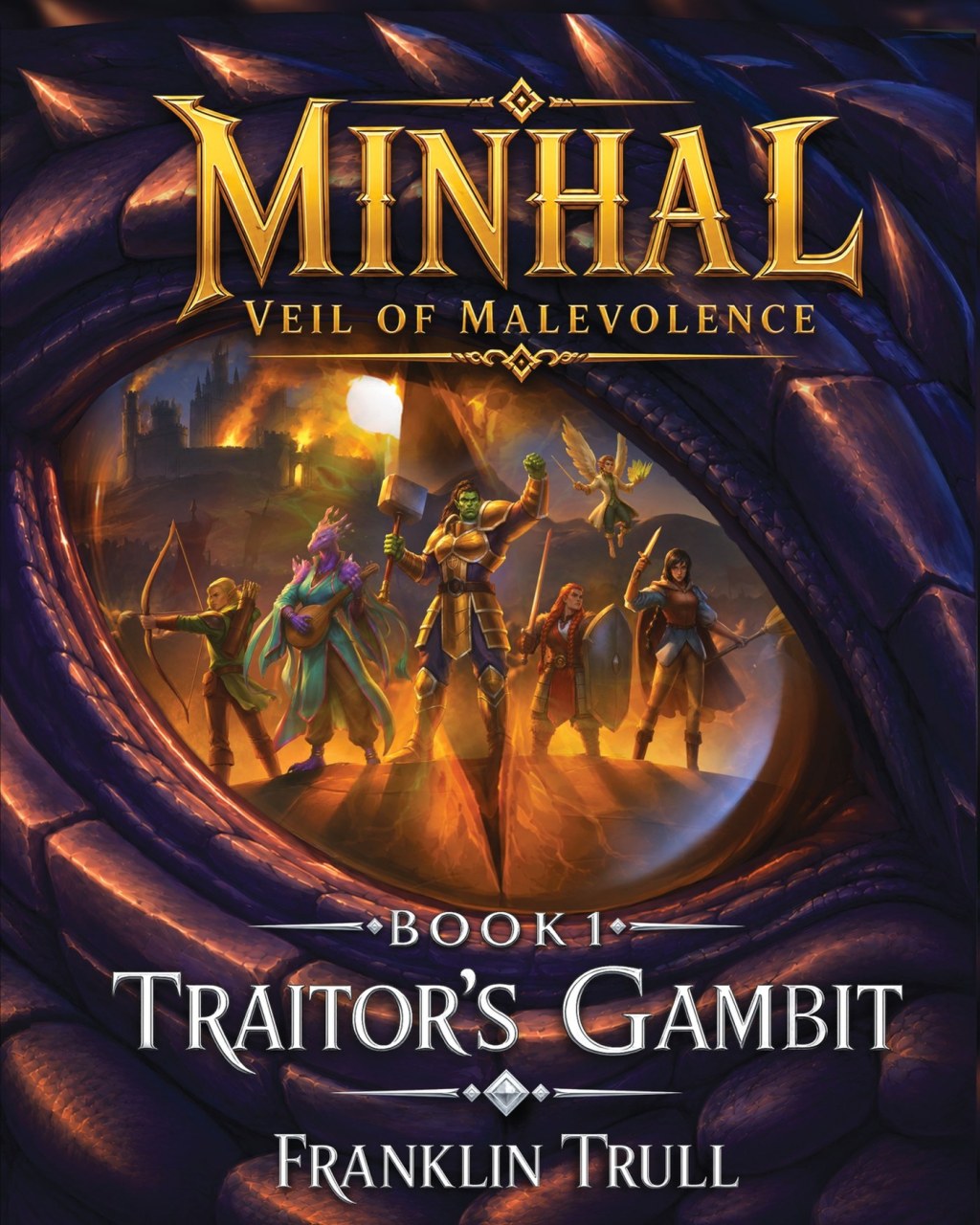 Book cover for Traitor's Gambit by Franklin Trull — Minhal: Veil of Malevolence